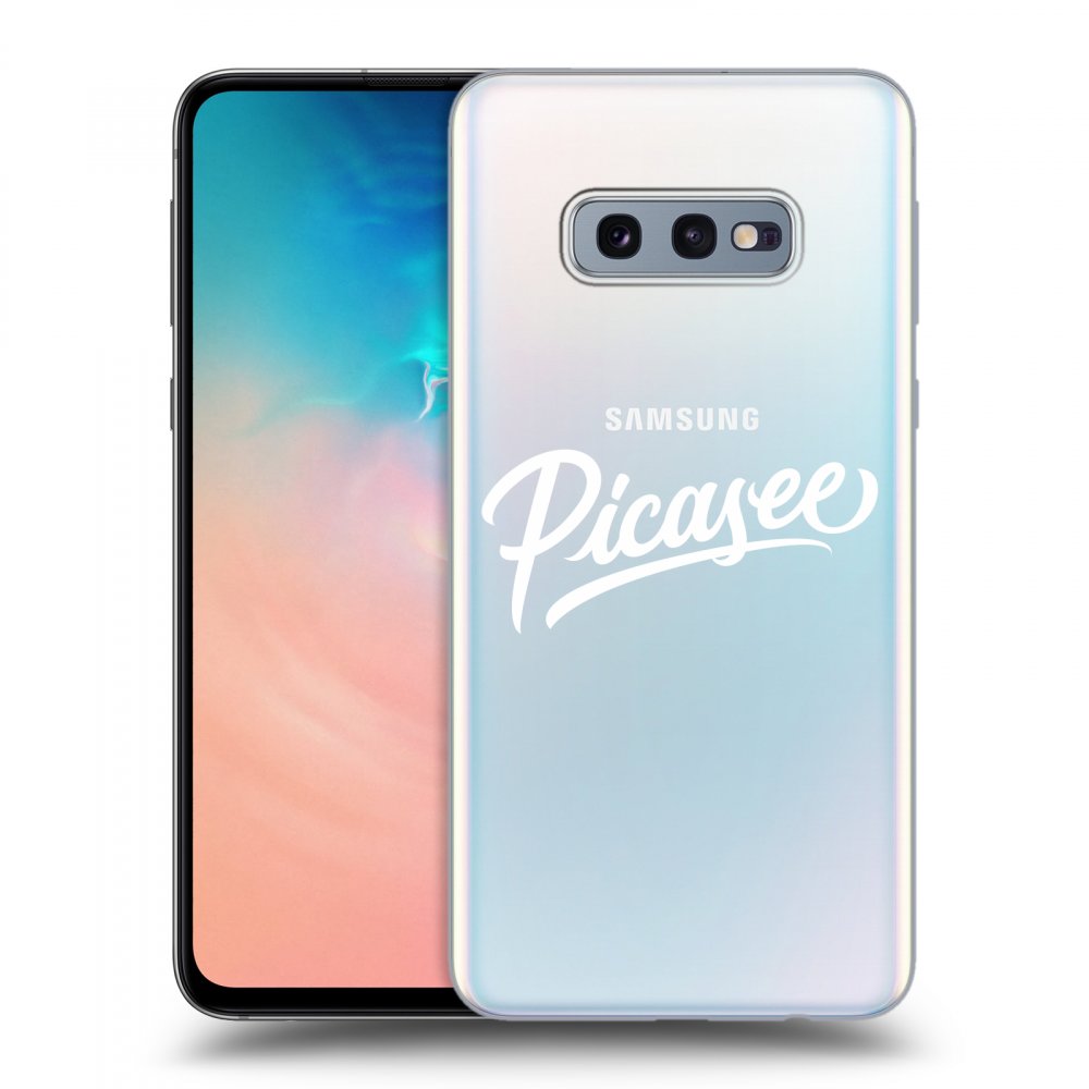 Samsung Galaxy S10e G970 Hülle - Transparentes Silikon - Picasee - White