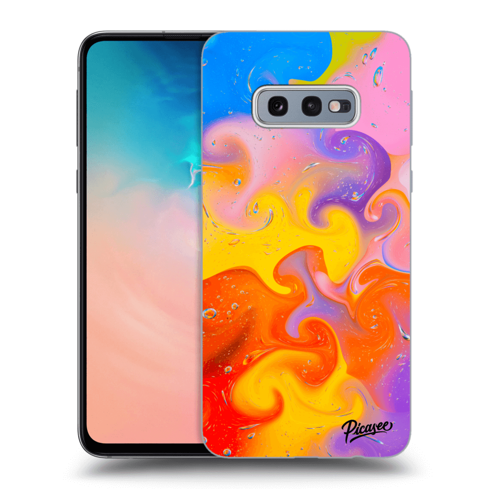 Samsung Galaxy S10e G970 Hülle - Transparentes Silikon - Bubbles