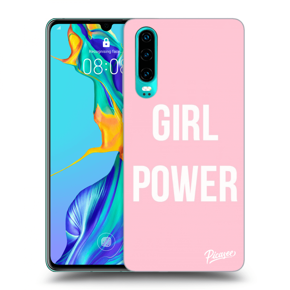 Huawei P30 Hülle - Schwarzes Silikon - Frauenpower