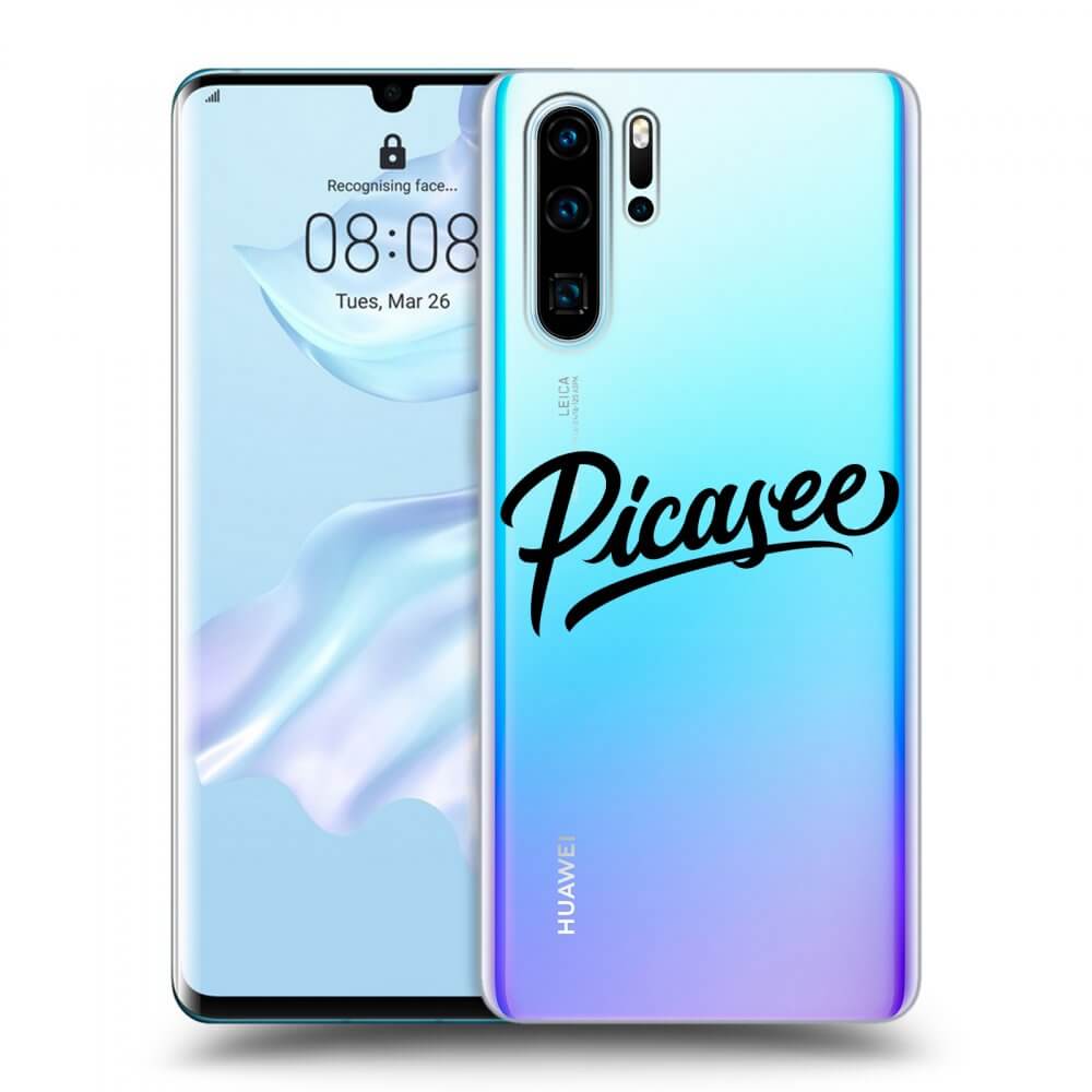 Huawei P30 Pro Hülle - Transparentes Silikon - Picasee - Black