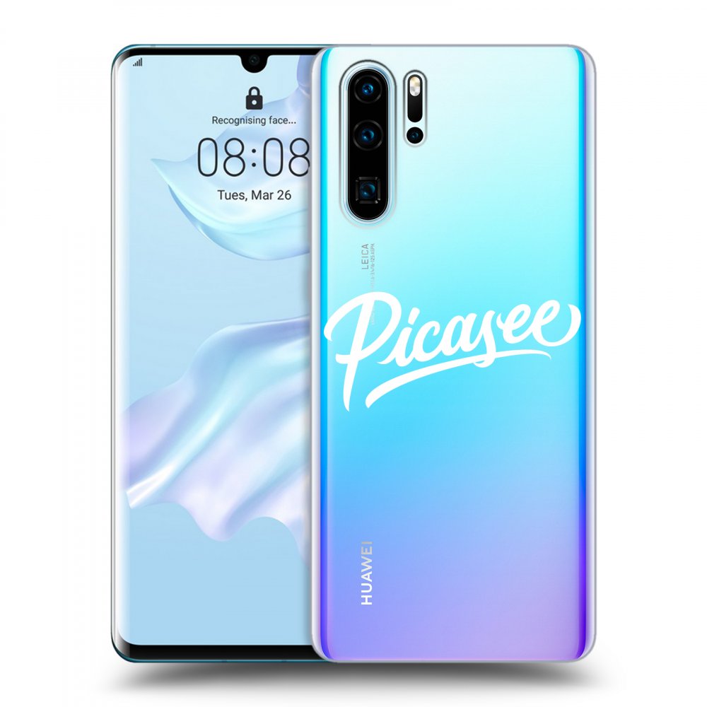 Huawei P30 Pro Hülle - Transparentes Silikon - Picasee - White
