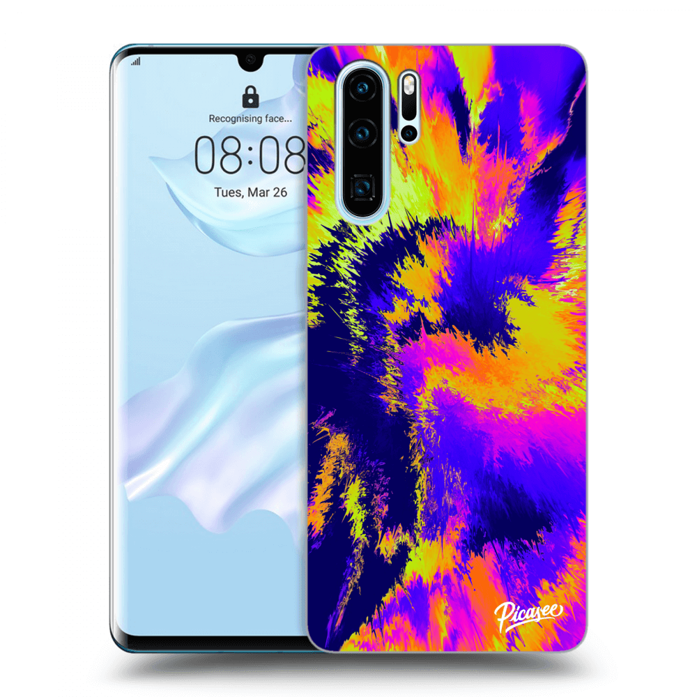 Huawei P30 Pro Hülle - Transparentes Silikon - Burn