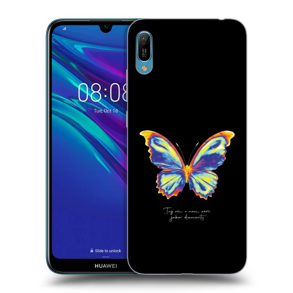 Huawei Y6 2019 Hülle - Schwarzes Silikon - Diamanty Black