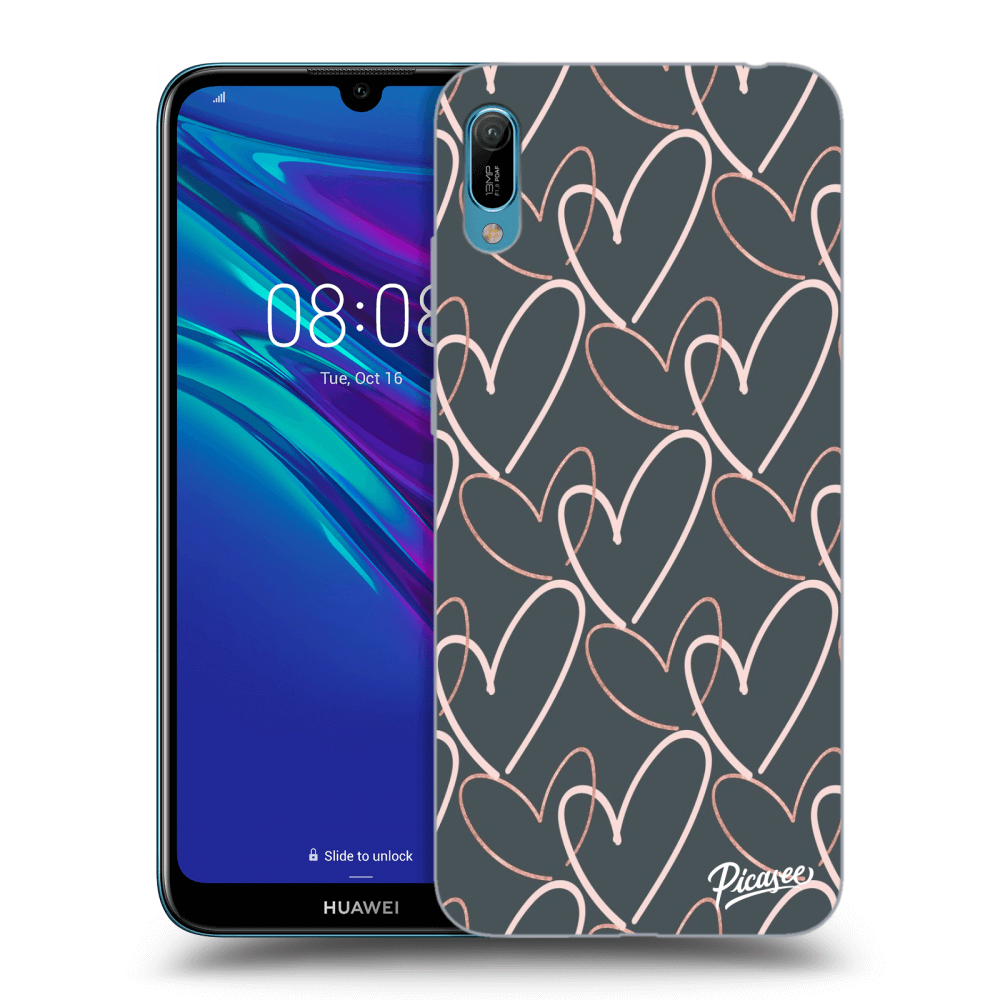 Huawei Y6 2019 Hülle - Schwarzes Silikon - Viel Liebe