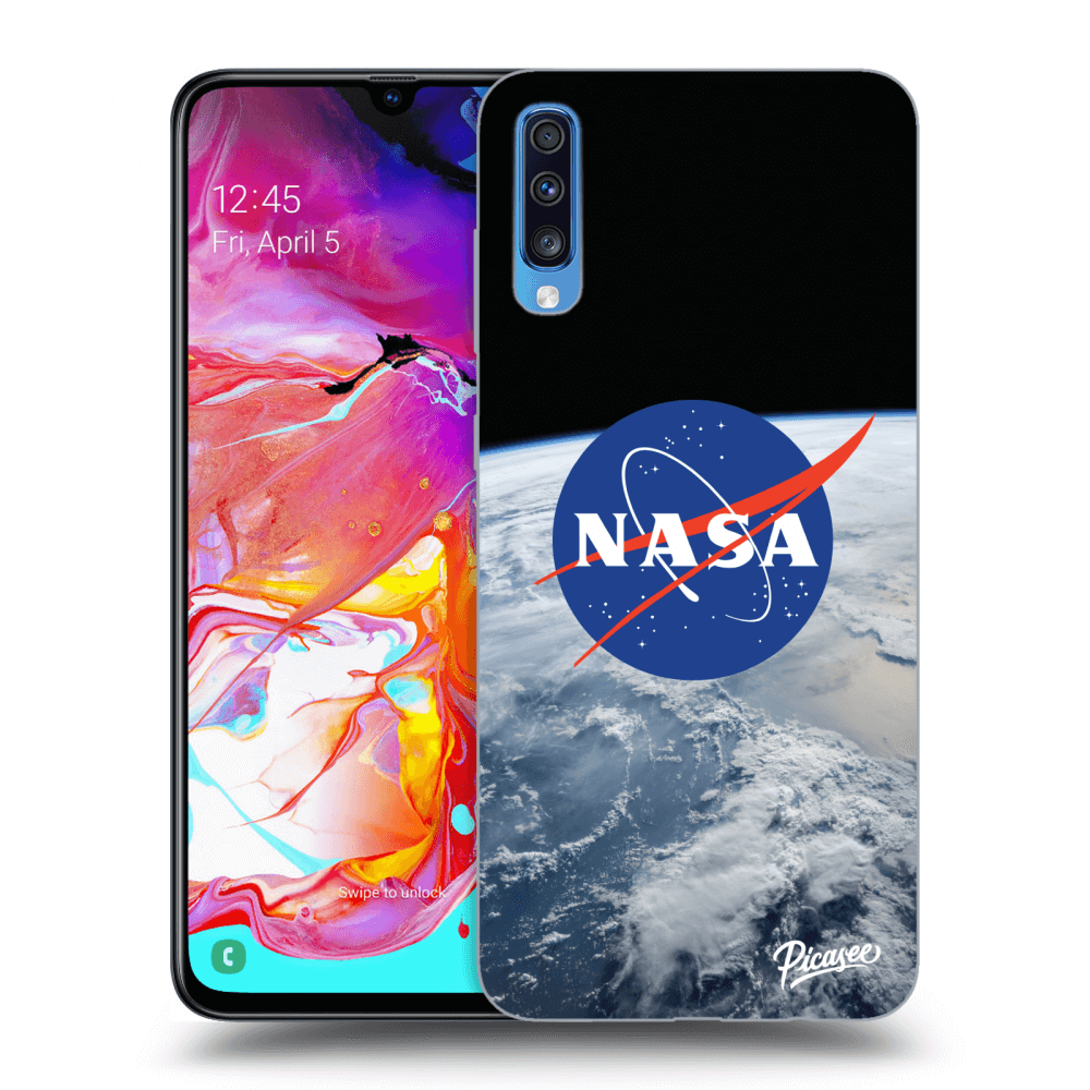 Samsung Galaxy A70 A705F Hülle - Transparentes Silikon - Nasa Earth