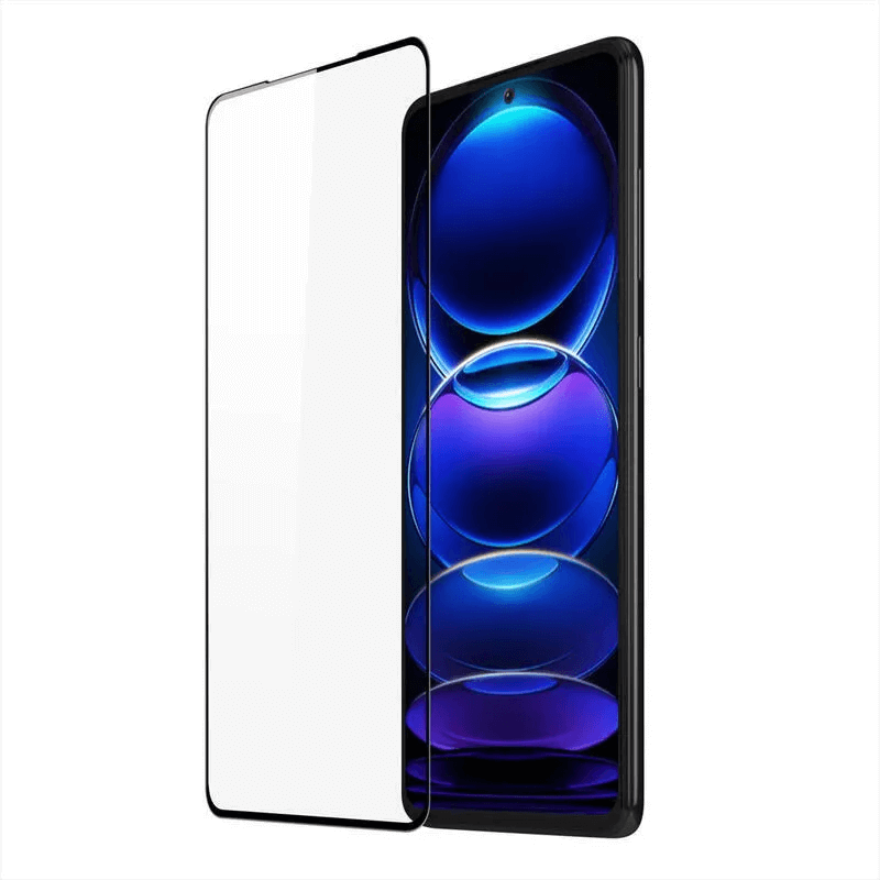 3x Gehärtetes 3D Schutzglas Mit Rahmen Für Xiaomi Redmi Note 13 5G - Schwarz - 2+1 Gratis